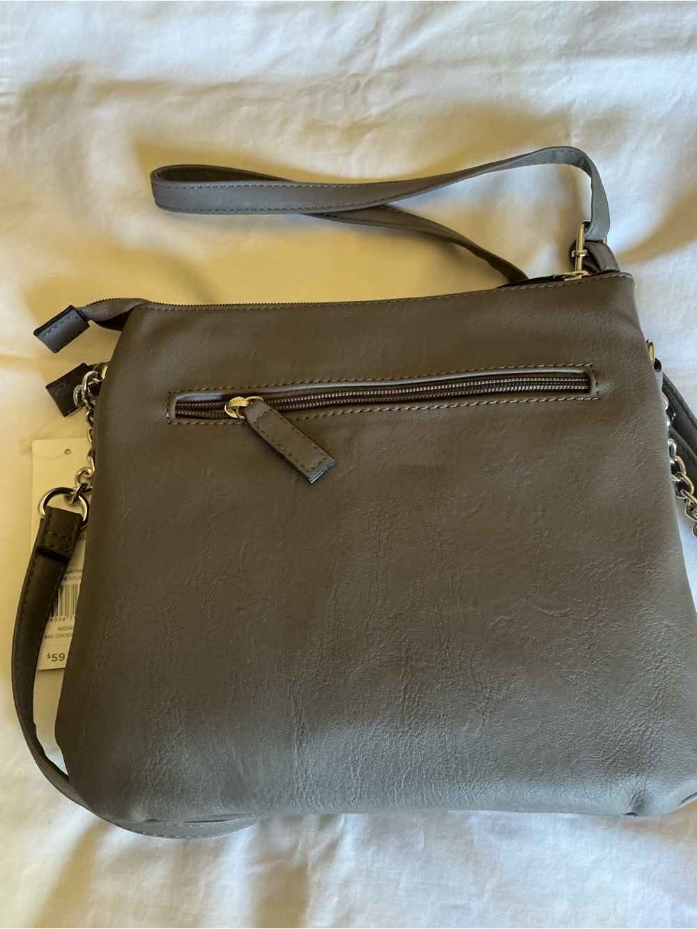 Rosetti Gray Crossbody with Silver Hardware - Picture 2 of 11